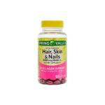 Spring Valley Hair, Skin, Nails Biotin, 5000mcg, X120 Unidades